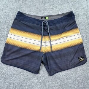 Quicksilver Surfsilk Pacifico Board Shorts Mens Size 38 Swim Trunks Highline